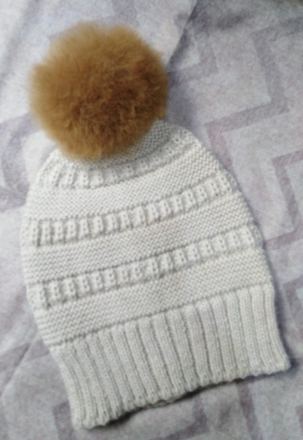 Square Hat With Pompon -5 Pack
