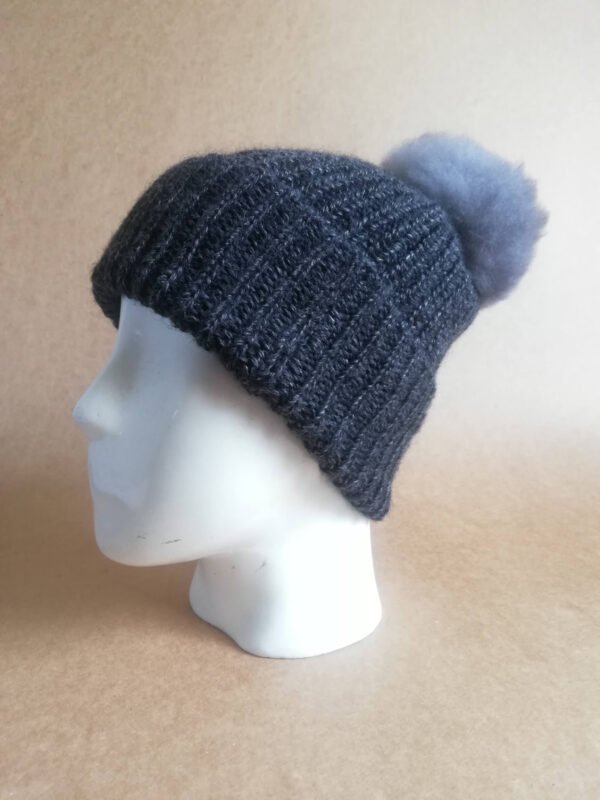 Alpaca Solid Hat With Pompon - 5Pack - Image 2