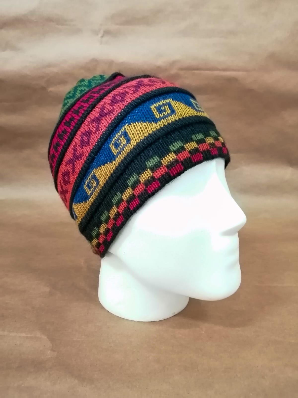 Spiral Reversible Alpaca Hat - 5 Pack - Image 3