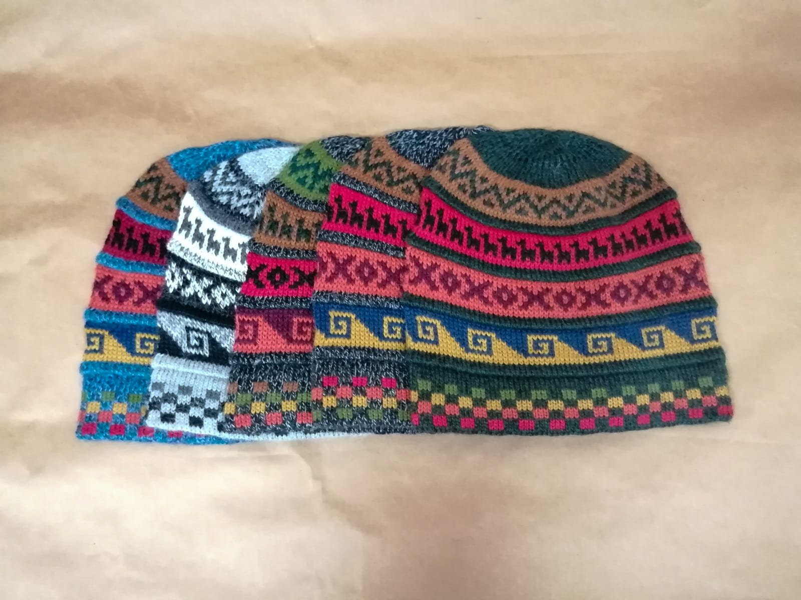 Spiral Reversible Alpaca Hat - 5 Pack - Image 5