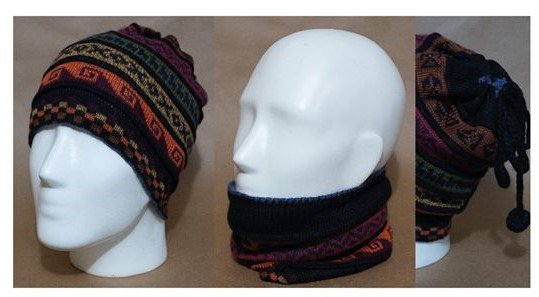 Alpaca Reversible Hat/Neckwarmer-5pack