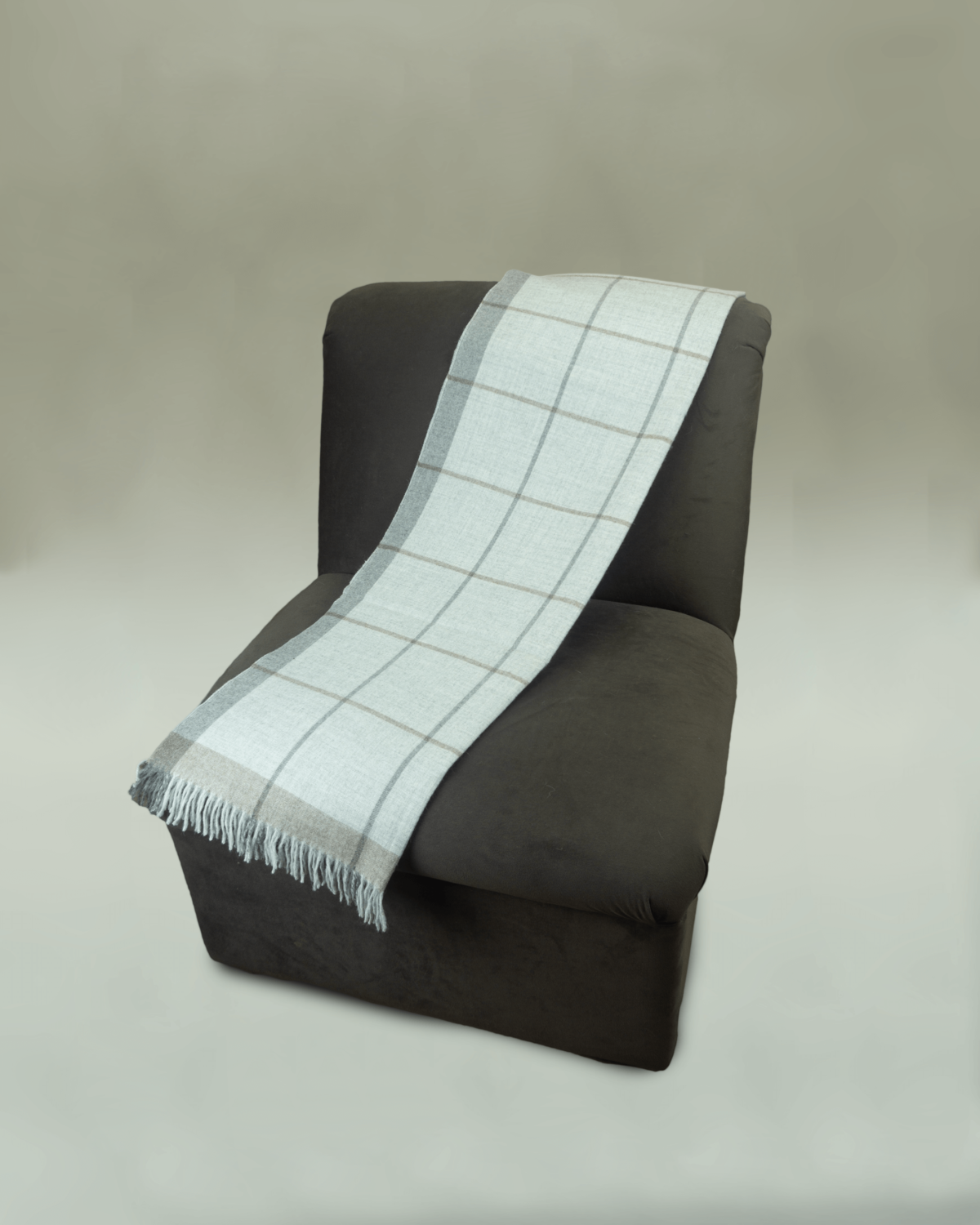 Baby Alpaca Plaid 2 Throw - Image 2