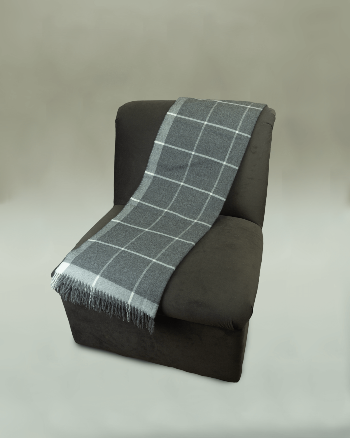 Baby Alpaca Plaid 2 Throw
