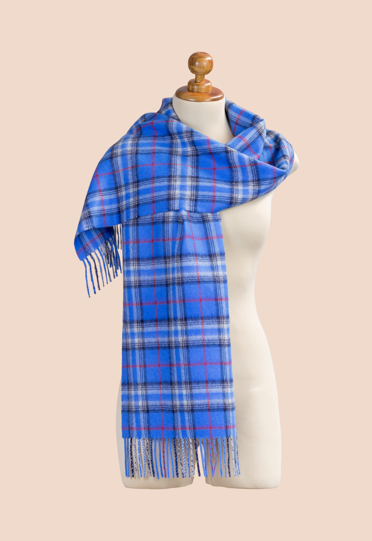 BABY ALPACA PLAID SCARF - 5 PACK