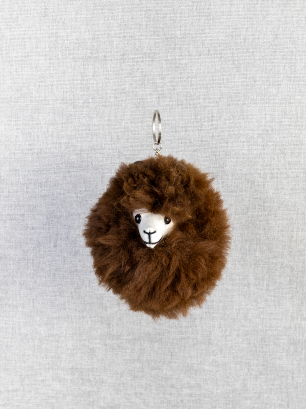 Pompom Alpaca Face Keychains - 6 Pack