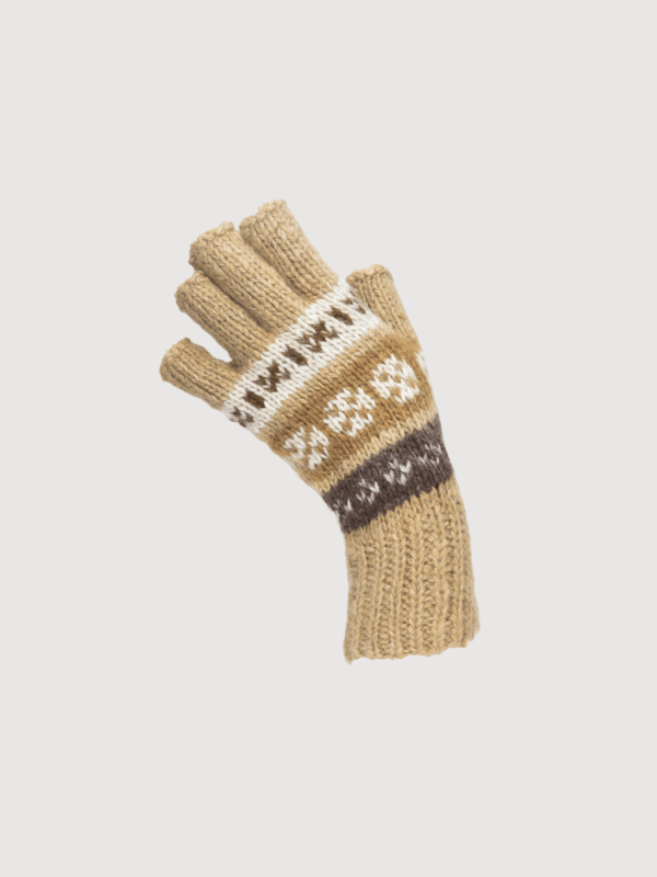 Alpaca Native Fingerless Whit Design -5 Pack