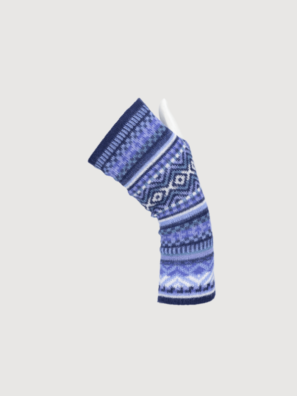 Baby Alpaca Short Fingerless With Design - 5 PACK